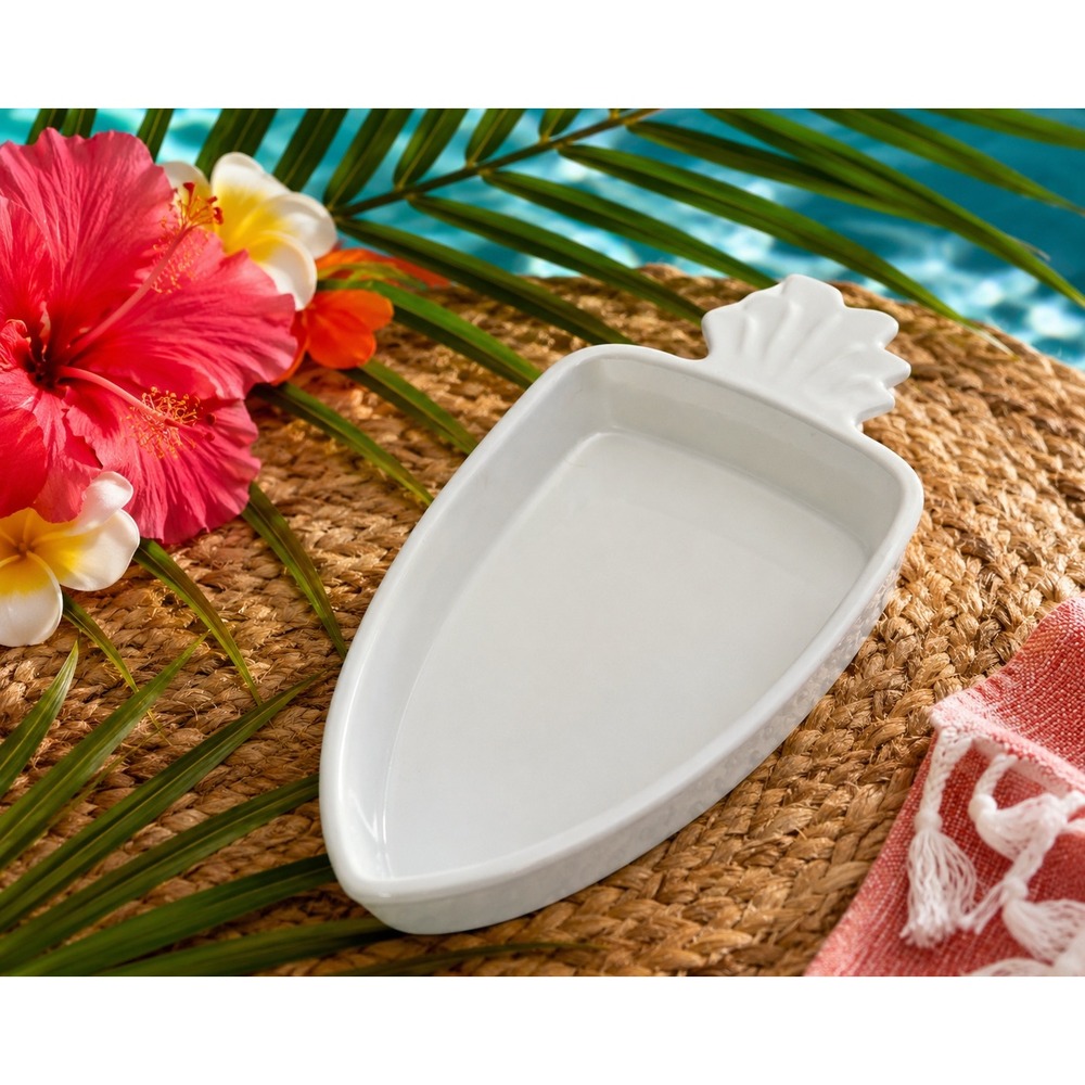 Chantal White Ceramic Carrot Shaped Baking Dish 1 Qt 93-CA22 Easter Serving Bowl